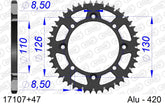Corona AFAM 17107+47 in all. passo 420 KAWASAKI KX 65 2002  -2023